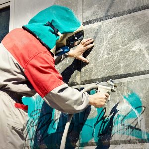 élimination graffitis tags hydrogommage