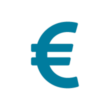icone euro bleu
